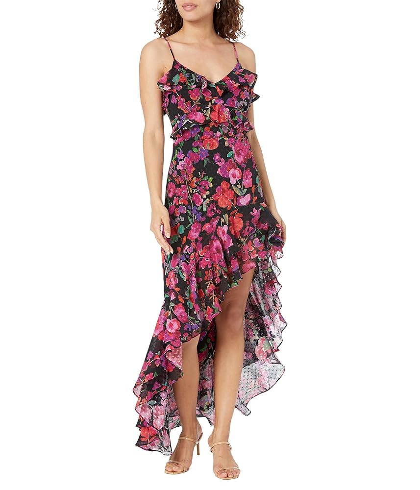 line and dot Mika Asymmetrical Dress Black Multi XS at line and dot Mika Asymmetrical Dress Black Multi XS at